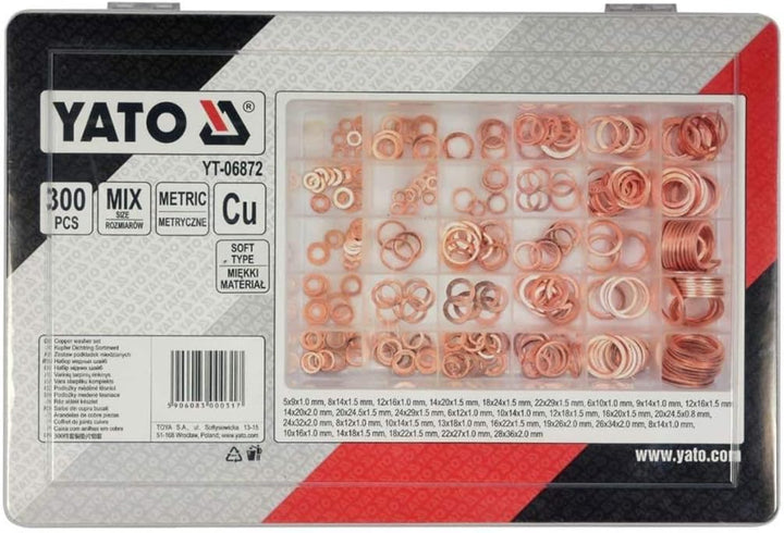 300 PCS COPPER SEALING RINGS (SOFT)