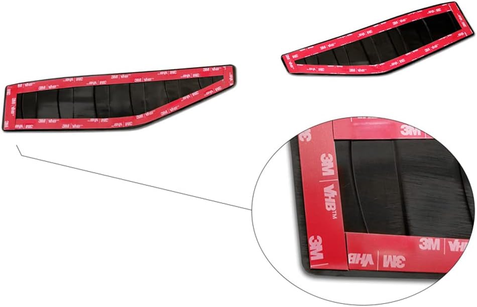 Avisa Schwarz Edelstahl Heckstossstangenschutz kompatibel mit Ford Mustang Mach-E 2020- 'Ribs' (2-Te