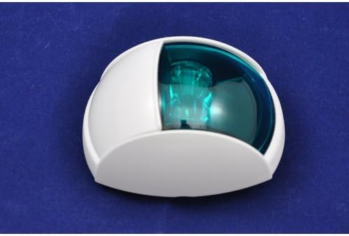 HELLA 2LT 980 520 – 271 Scheinwerfer-Meldung, grün Steuerbord Gehäuse weiss, Steuerbord Gehäuse weis