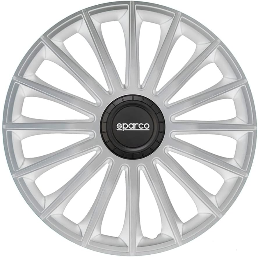 Satz Sparco Radzierblenden Torino 13-Zoll Silber