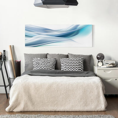 Bilderwelten Leinwandbild - Blue Dust - Panorama Quer, 40cm x 120cm, 40cm x 120cm