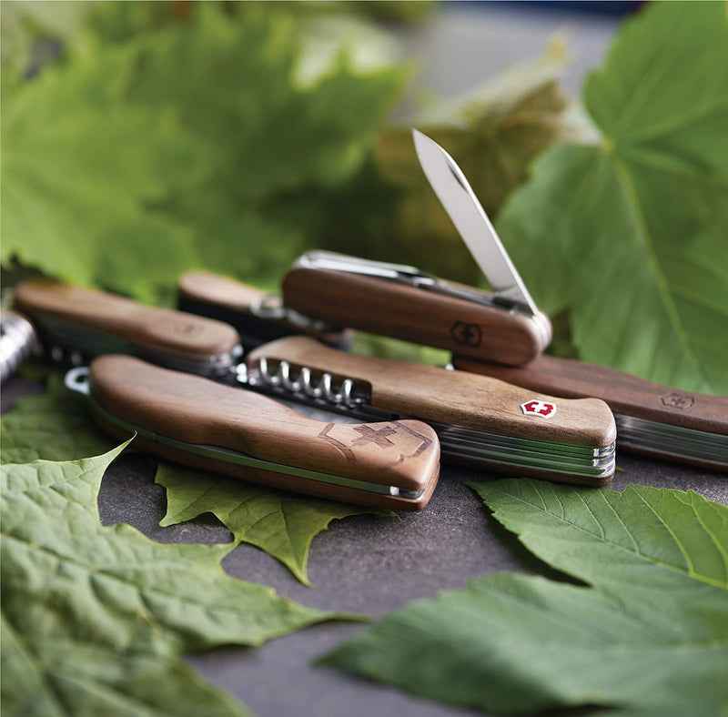 Victorinox Holz Taschenmesser Evolution Wood 17 (13 Funktionen, Holzsäge, Korkenzieher) Single, Sing