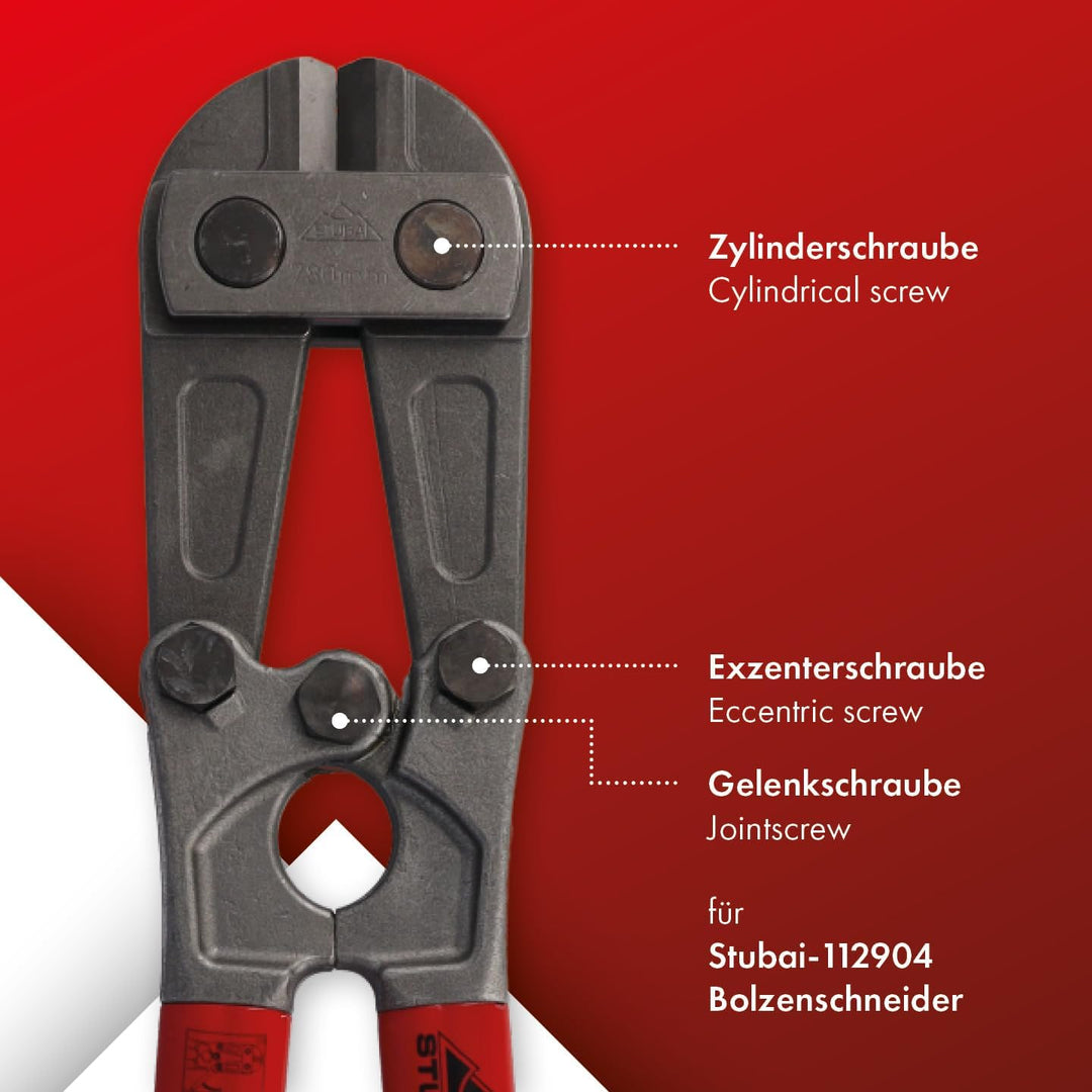 Ersatzkopf für STUBAI Bolzenschneider 780 mm | für die Metallbearbeitung, zum Schneiden von Baustahl