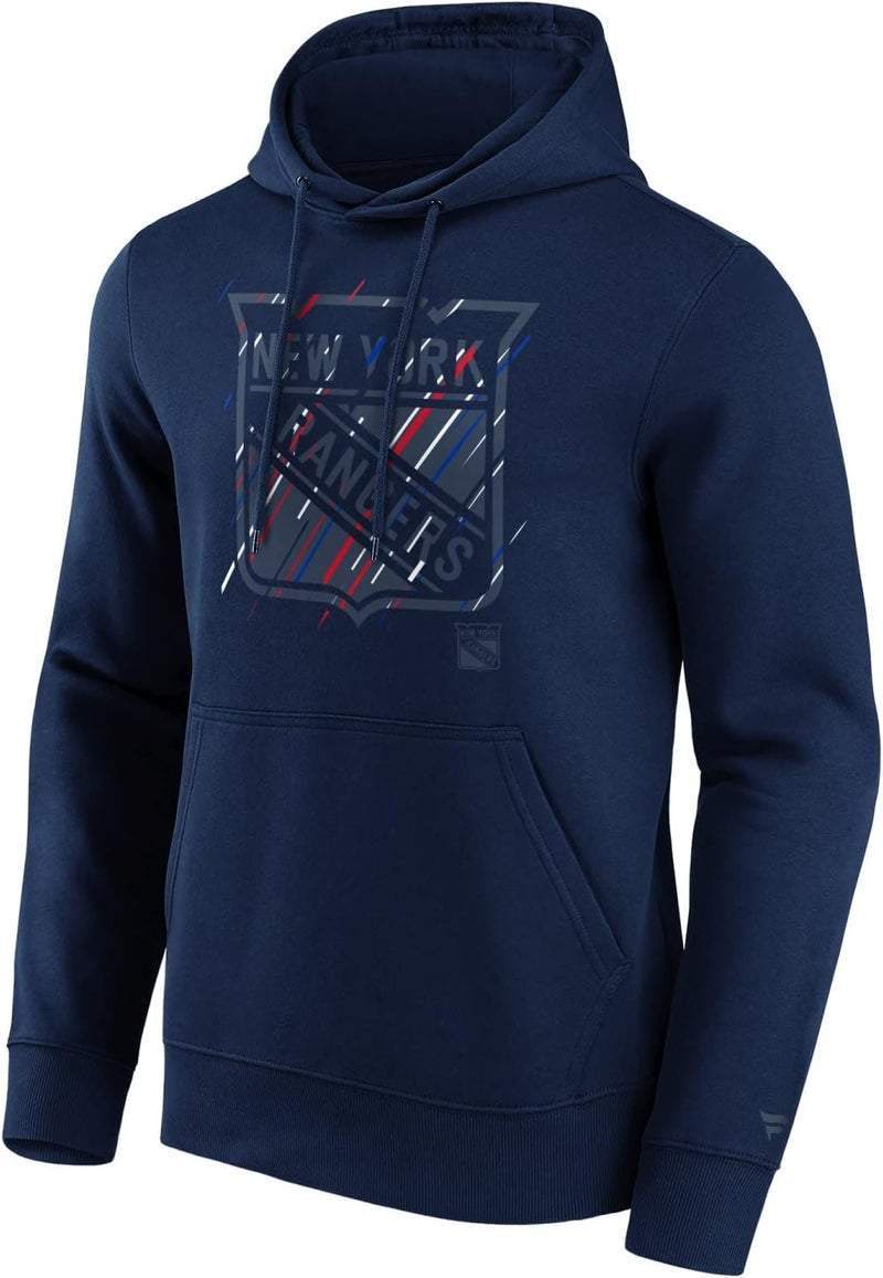 Fanatics New York Rangers Etch NHL Hoodie Navy M, M