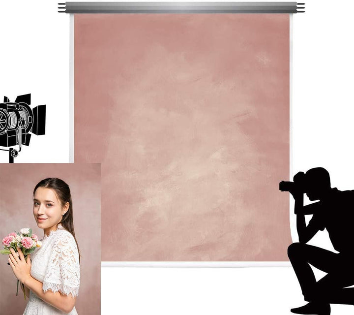 Kate Backdrops 1,5x2,2m Solid Pink Hintergrund Sweet Cream Pink Mikrofaser Fotografie Hintergrund Fa