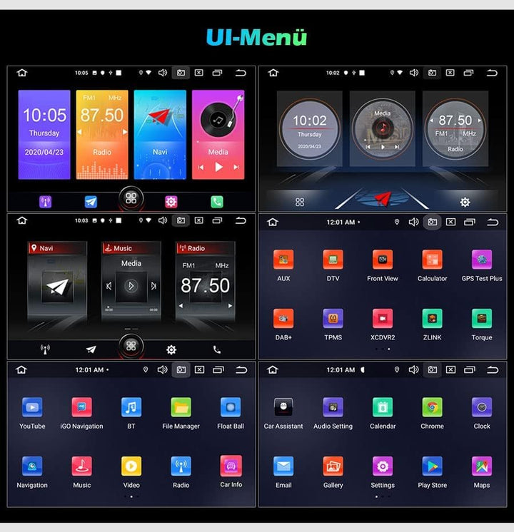 GONFEN Android 11 Autoradio Für Mercedes Benz C-Klasse W203 CLC Klasse C180 CLK Klasse W209 Unterstü