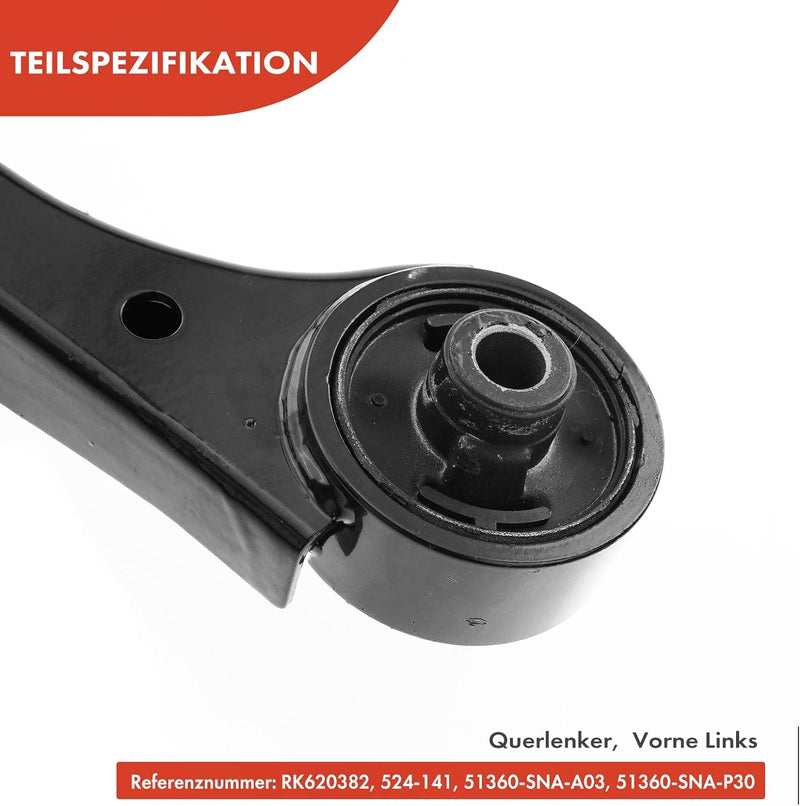 Frankberg Querlenker Vorne Links Kompatibel mit Civic VIII Stufenheck FA FD 1.3L 1.6L 1.8L 2005-2012