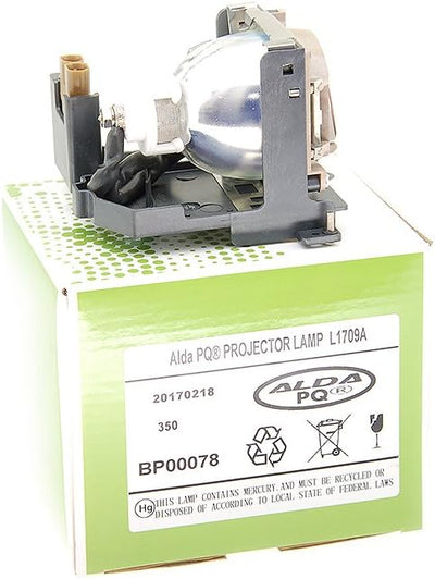 Alda PQ Premium, Beamer Lampe kompatibel mit HP VP6111, VP6121, L1709A Projektoren, Lampe mit Gehäus