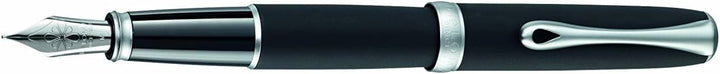 DIPLOMAT - Füllhalter Excellence A2 Lapis Schwarz matt Chrom - Schick und elegant - Lange Lebensdaue