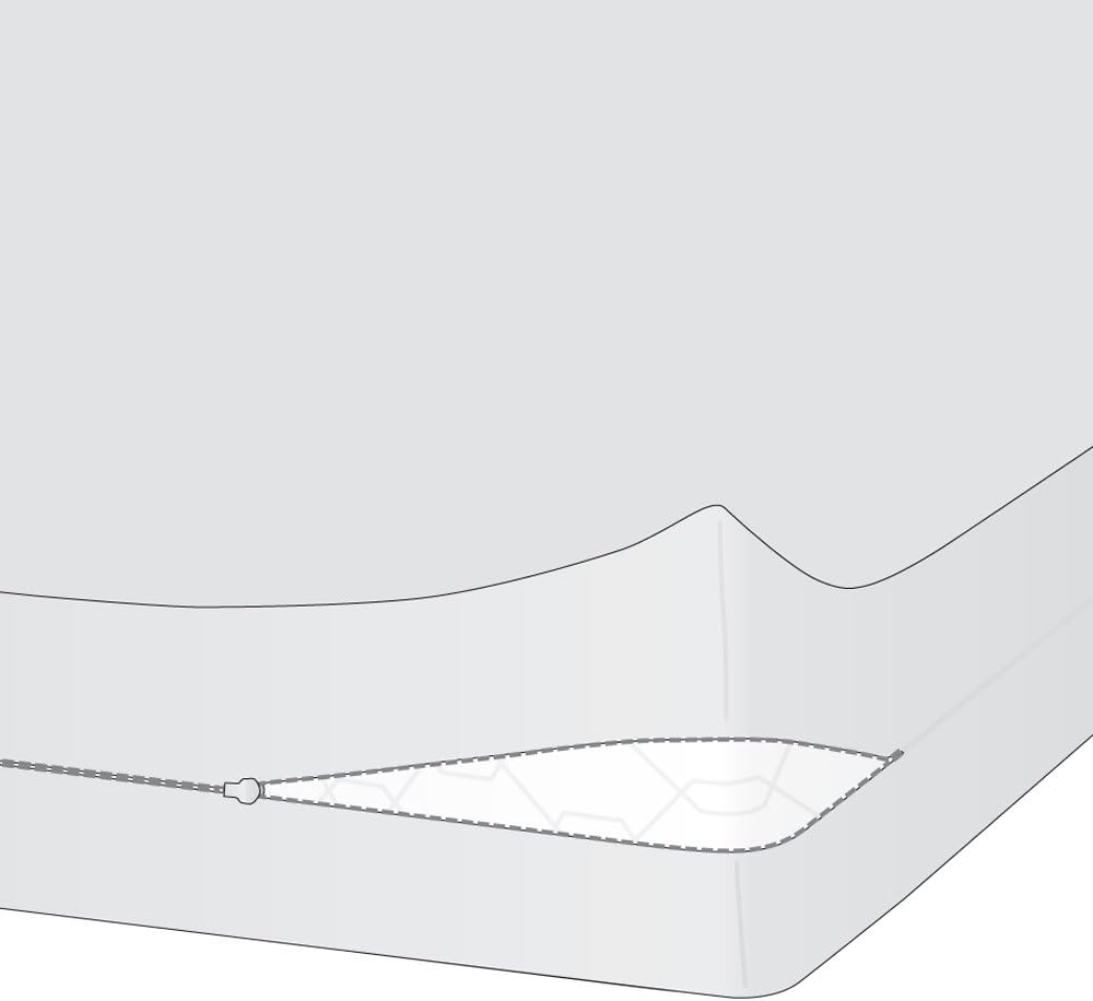 Setex Matratzenschutz, baumwolle, Weiss, 90 x 200 cm Weiss 90 x 200 cm, Weiss 90 x 200 cm