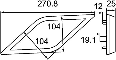 HELLA - Blinkleuchte - Shapeline Style - LED - 12/24V - geschraubt/Einbau - Lichtscheibenfarbe: glas