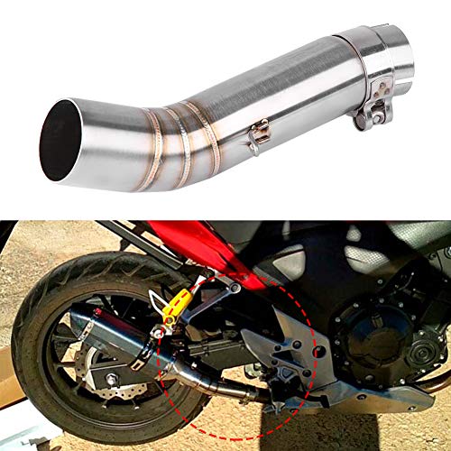 Motorradauspuff Mittelrohrschalldämpfer Mittelrohradapter Link Connector für CBR500R CB500X CBR400R