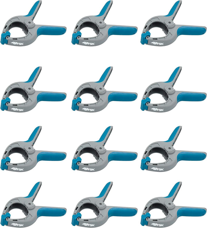 Ferrestock FSKPRS102 Halteklammern mit Feder, rutschfester Griff, drehbare Backen, extra starke Fede