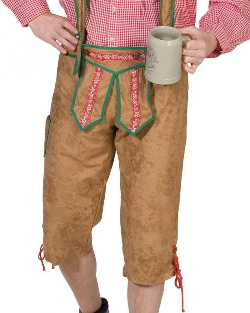 Seppelhose Seppl Hose Seppel Kostüm Oktoberfest Fest Oktober braunes Damenkostüm braun mit Blumen Tr