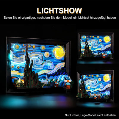 cooldac Led Licht Kit für Lego 21333 Ideas Vincent Van Gogh Sternennacht, Led Licht Set Kompatibel m