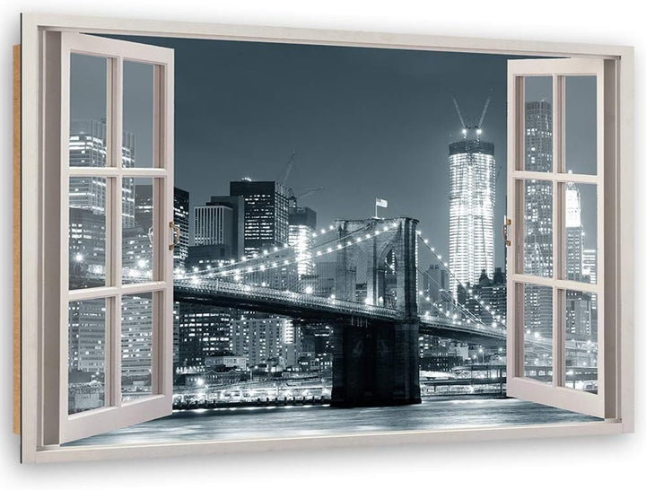 Feeby - Wandbilder Wohnzimmer 120x80 cm, Deko Paneel Bilder, Bilder für Schlafzimmer, Echter Gemalte