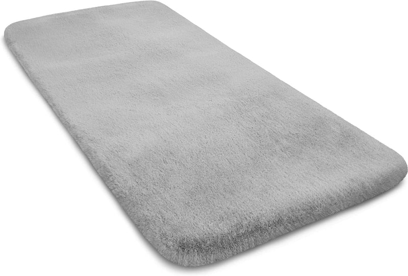 normani Weicher Hochflor Fellteppich - Maschinenwaschbar und aus veganem Material mit Cashmere Touch