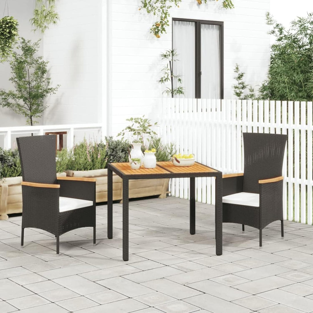 Tidyard 3-TLG. Garten Essgruppe, Sitzgruppe Garten 2 Personen, Terrassenmöbel, Gartenmöbel, Esstisch