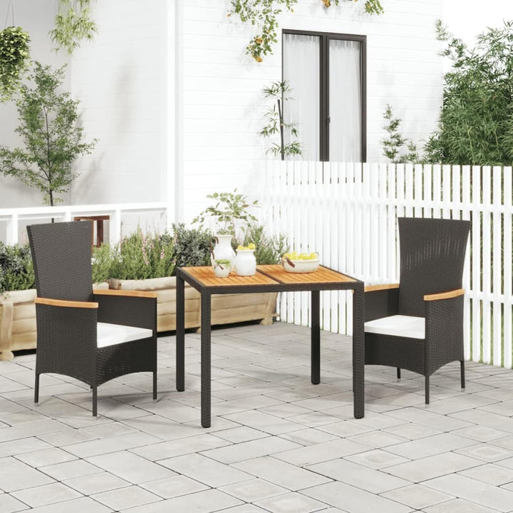 Tidyard 3-TLG. Garten Essgruppe, Sitzgruppe Garten 2 Personen, Terrassenmöbel, Gartenmöbel, Esstisch