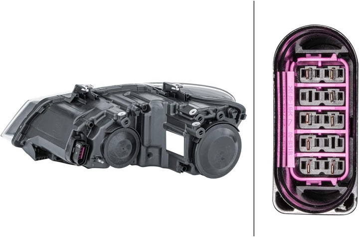 HELLA 1EE 247 051-101 FF/Halogen-Hauptscheinwerfer - rechts - für u.a. VW Polo (6R1, 6C1) Rechts (Be
