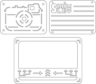 Sizzix Thinlits Dies, Smile für die Kamera, 3er-Pack