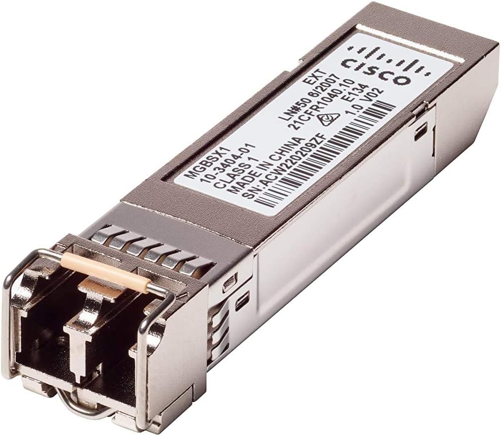 Cisco MGBSX1 Small Business GIGABIT Ethernet SFP (Mini-GBIC) Transceiver-Modul Switch, 1000Base-SX
