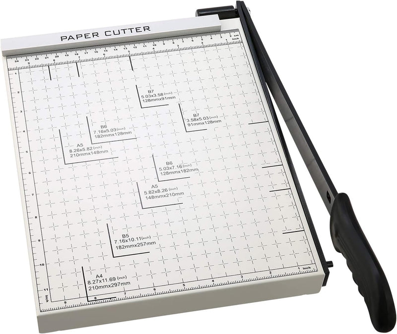 COOCHEER Papierschneider Profi Fotoschneider Hebelschneider Papierschneidemaschine Schneidegerät Bin