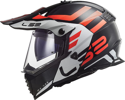 LS2 Helm Pioneer EVO Evolve MX436 glänzend weiss / Kobalt XS Black White, XS Black White