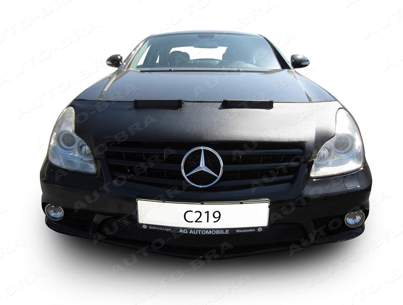 Auto-Bra AB3-00436 Carbon Optik kompatibel mit MB Mercedes-Benz CLS C219 Bj. 2004-2010 Haubenbra Ste