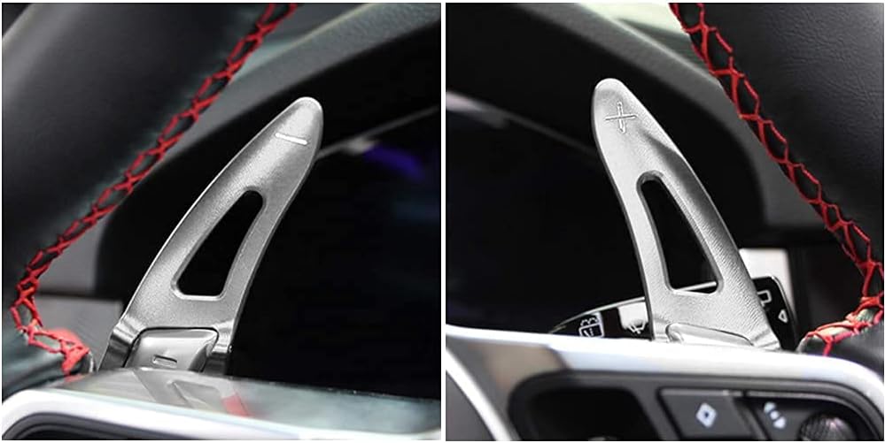 HIBEYO 2 Stücke für Porsche Lenkrad Schaltwippen Verlängerung Paddles Lenkrad für Porsche 718/918/91