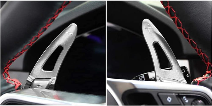 HIBEYO 2 Stücke für Porsche Lenkrad Schaltwippen Verlängerung Paddles Lenkrad für Porsche 718/918/91