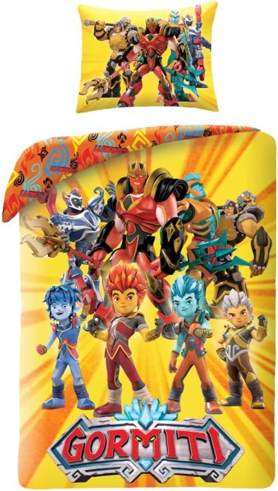 Halantex Gormiti Bett Set Baumwolle Bettbezug 140x200cm Und Kissenbezug 70x90cm Original…