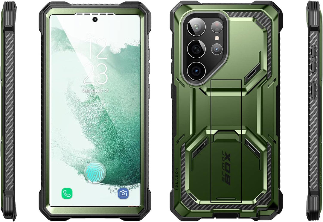 i-Blason Armorbox Series Hülle für Samsung Galaxy S23 Ultra 5G Bumper Case mit 2 Vorderseite (ohne D