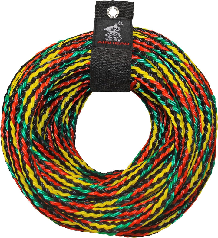 Airhead Tow Rope for 1-6 Rider Towable Tubes, 1 Section, Multiple 1-4 Rider, 1-4 Rider