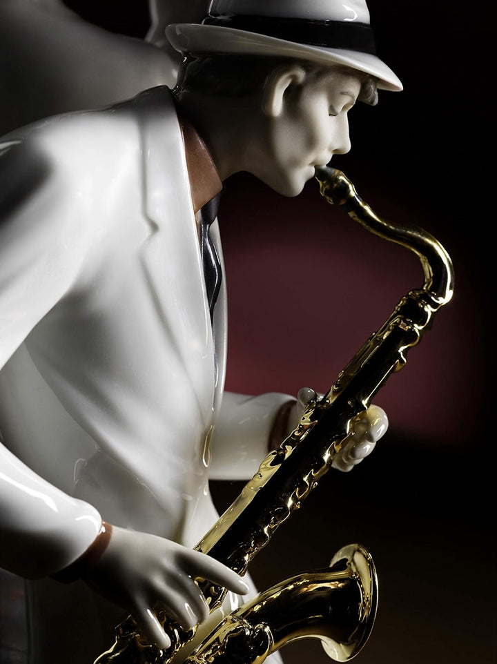 LLADRÓ Figur Jazz Trio. Limitierte Auflage. Jazz. Porzellan.