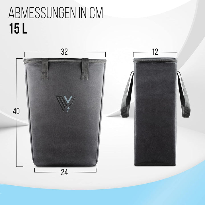 MIVELO - Kühltasche Fahrrad - Einsatz für Fahrradtaschen Gepäckträger - Einkaufstasche faltbar - Pic