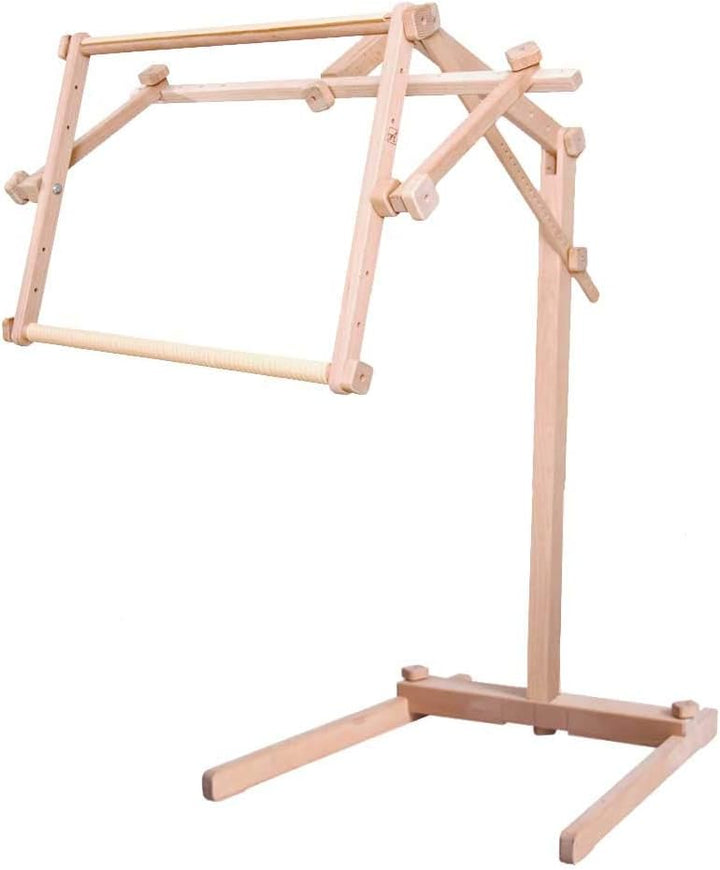 Stickständer / Bodenständer "Ems" mit Stickrahmen 30x48 cm, Holz, verstellbar, 30x48 cm