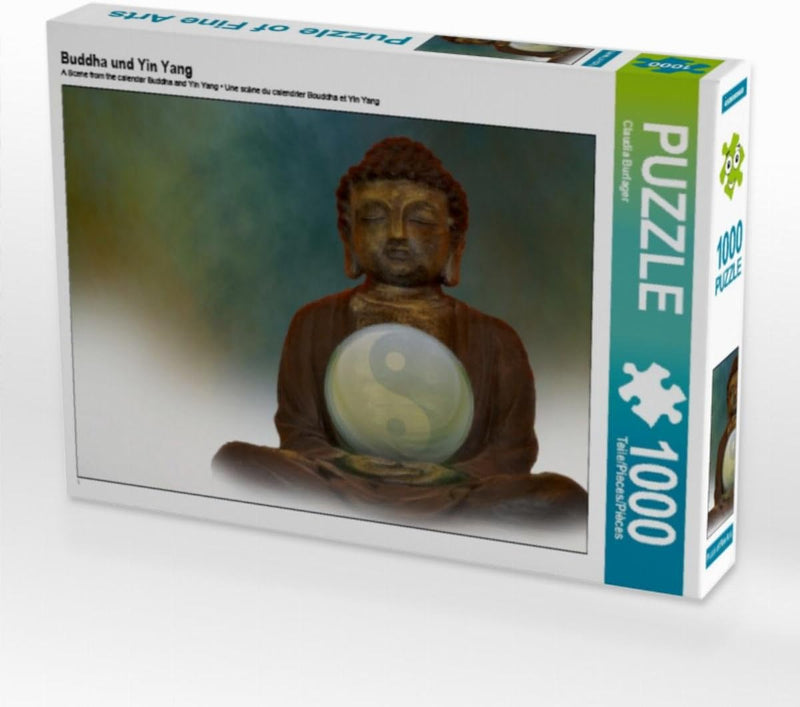 CALVENDO Puzzle Buddha und Yin Yang 1000 Teile Lege-Grösse 64 x 48 cm Foto-Puzzle Bild von Digital-A