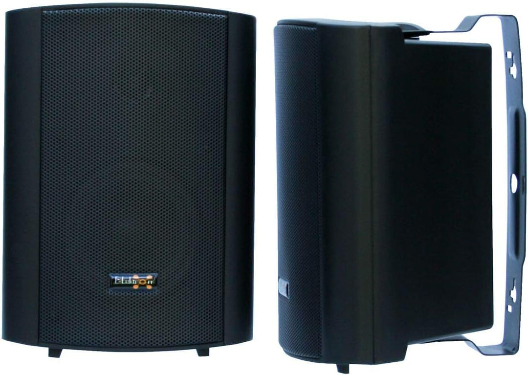 E-Lektron EWL5P Stereo passiv Lautsprecher Paar inkl. Wandhalter für innen und aussen - 5" 125W - Sc