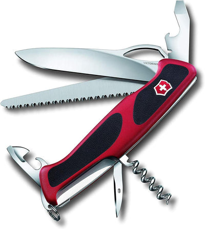 Victorinox Taschenmesser Ranger 79 M Grip, 130 mm, rot/schwarz &, Taschenmesser, Huntsman, 91 mm, ro