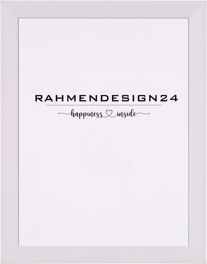Rahmendesign24 Bilderrahmen Rio 50x60 Weiss (matt) Fotorahmen, Wechselrahmen, Posterrahmen, Puzzlera