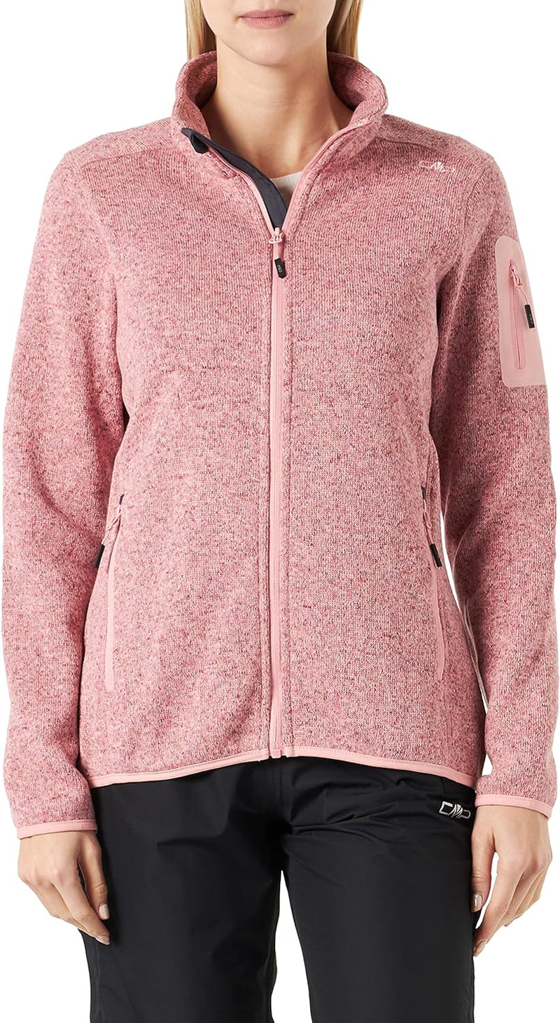 CMP Damen Strick Fleece Jacke 3h19826 38 Pfirsich-Wüstenrose, 38 Pfirsich-Wüstenrose