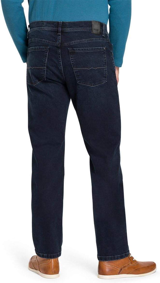 Pioneer Herren Rando Megaflex Straight Jeans 38W / 32L Deep Blue Used, 38W / 32L Deep Blue Used