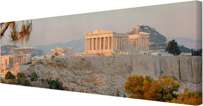 Bilderwelten Leinwandbild - Akropolis - Panorama Quer, 70cm x 200cm, 70cm x 200cm