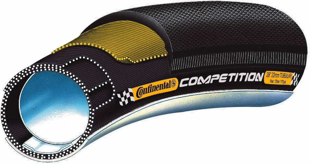 Continental Wettkampfschlauch 28" x 25 mm Schwarz, 28" x 25 mm Schwarz