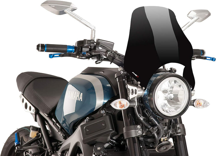 Puig 0869N Windschutzscheibe Naked Schwarz, Schwarz