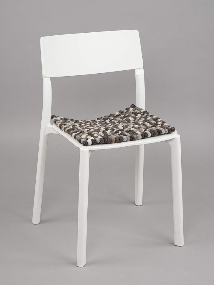 myfelt Néla Sitzauflage, Wolle, Mehrfarbig, 36 x 36 cm, Mehrfarbig