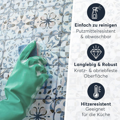 CREATISTO Mosaik Klebefliesen Stickerfliesen Fliesenfolie - Aufkleber Folie für Fliesen I Stickerfli