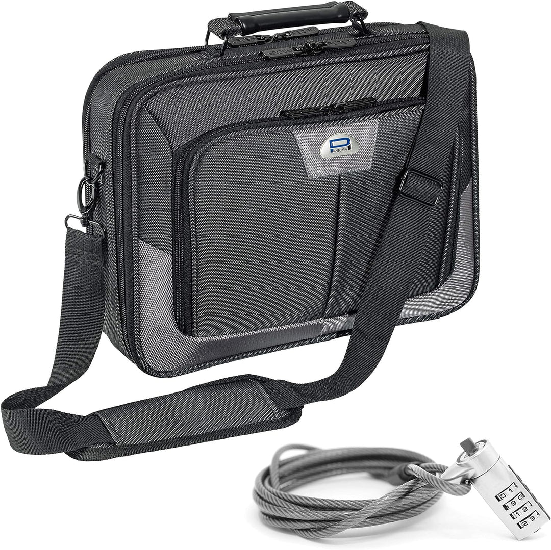PEDEA Laptoptasche "Premium" Notebook-Tasche bis 13,3 Zoll (33,8 cm) Umhängetasche mit Schultergurt
