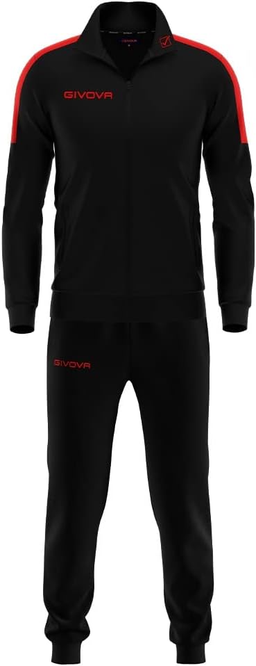 Gicova Herren Tuta Revolution Feldanzug 3XL Schwarz-Rot, 3XL Schwarz-Rot